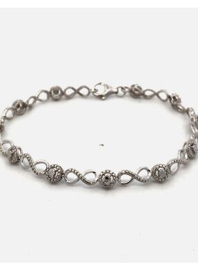 Kay Jewelers Sterling Silver Infinity Bracelet Anniversary Tennis Bracelet